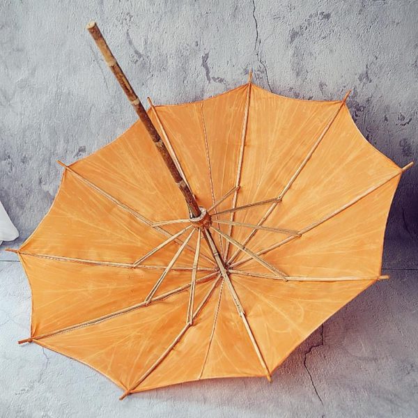 Chinese style rain proof outdoor garden oil silk umbrella