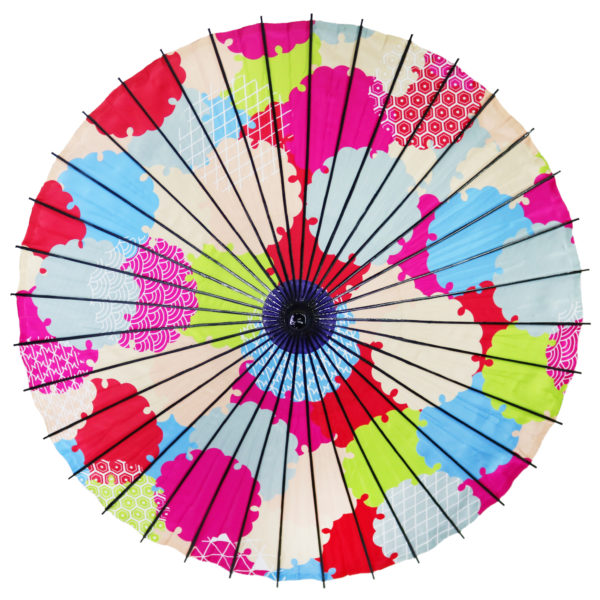 Custom made Japanese gift paper umbrella for World Map