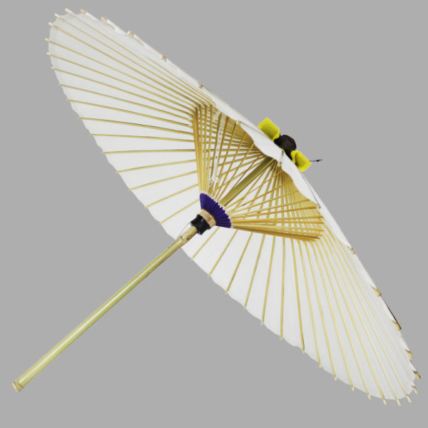 bamboo white wedding umbrella