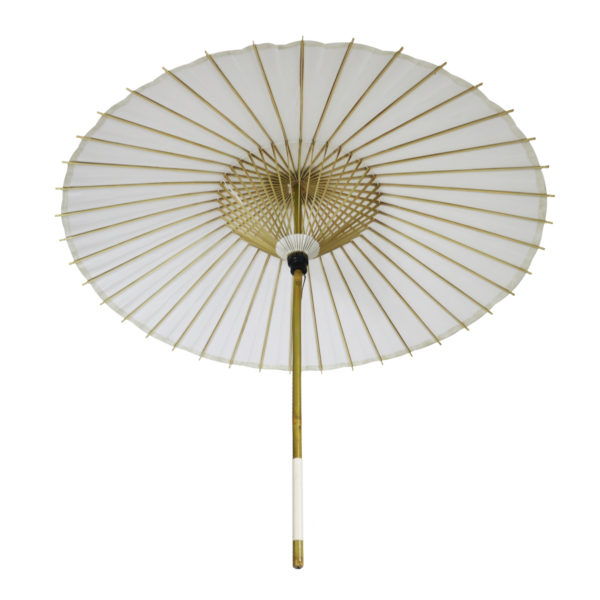 bamboo white wedding umbrella