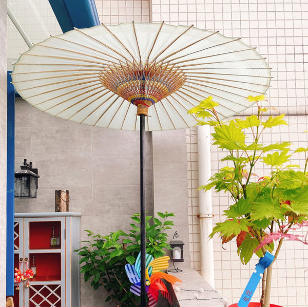 Chinese large Rainproof outdoor garden paper umbrella