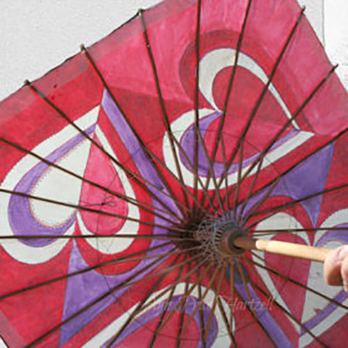 creative New Quadrilateral paper umbrella manufacturer in China