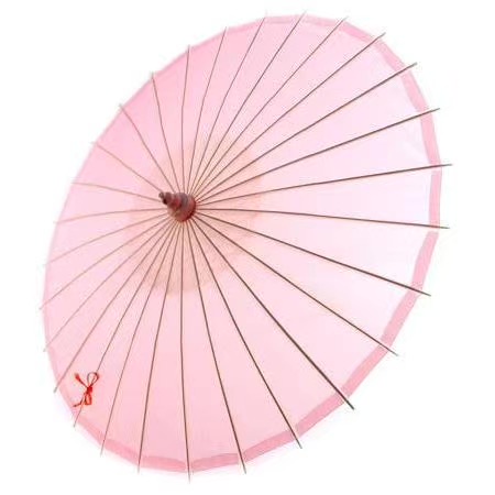 handmade pure color silk craft dance gift umbrella of China