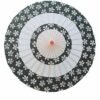 42cm colorful flowers and birds painting paper parasol & umbrella