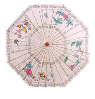 Bamboo craft paper umbrella made of eight diagrams array