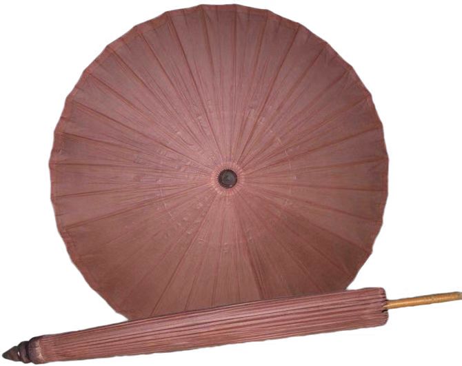 Brown funeral paper umbrella & parasol