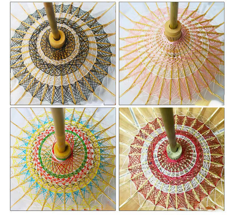 China pure color DIY paper umbrella & parasol supplier 