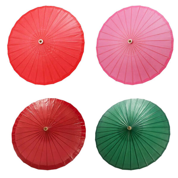 China pure color DIY paper umbrella & parasol supplier