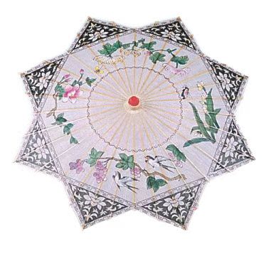 Star anise heart-shaped bamboo paper parasol