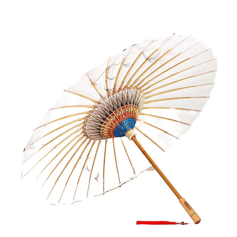 lake blue paper parasol & umbrella factory direct sales