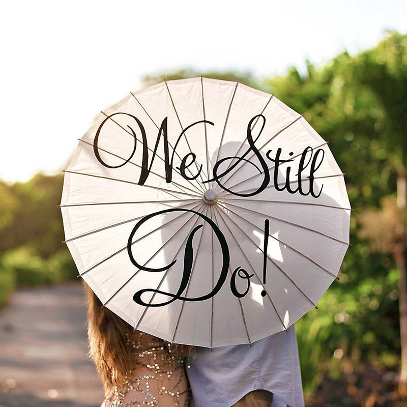 wedding paper umbrella customize