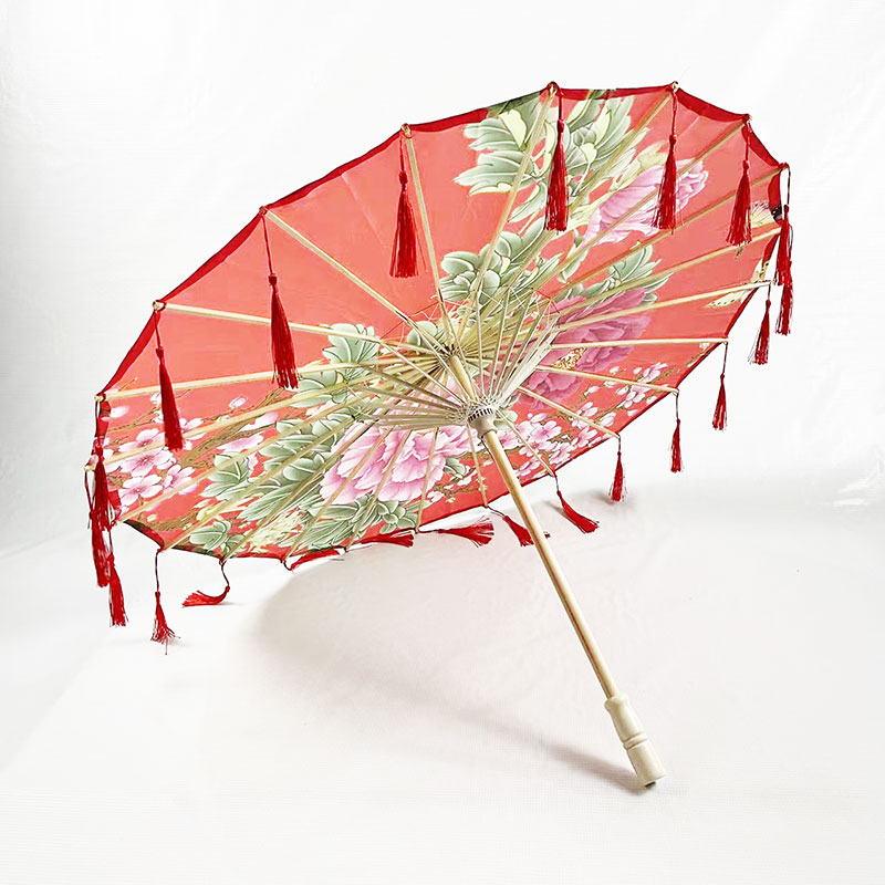 Asian bamboo tassel parasol manufacturer