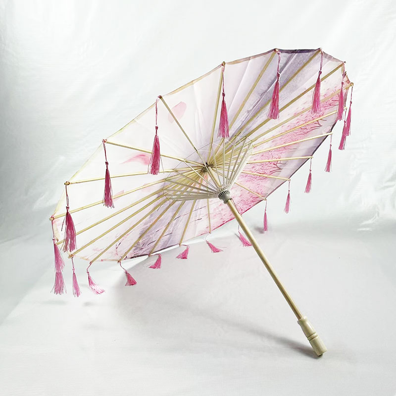 Asian bamboo tassel parasol manufacturer