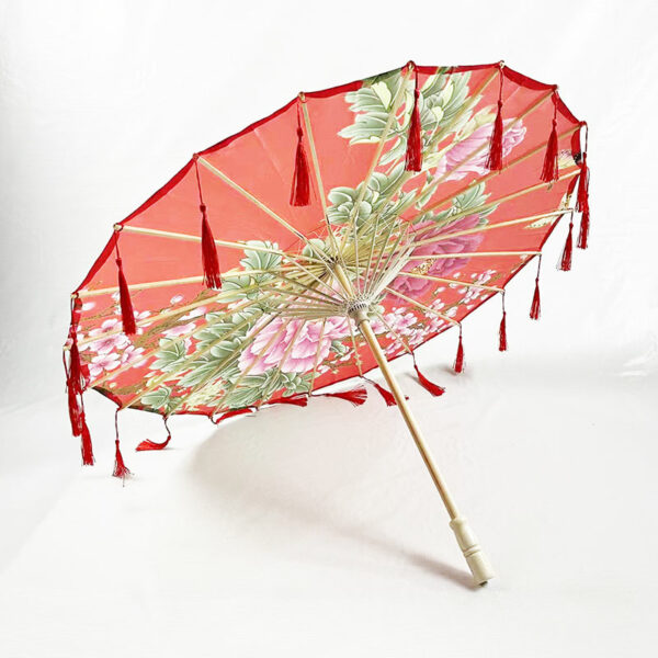 Asian classical craft silk tassel parasol