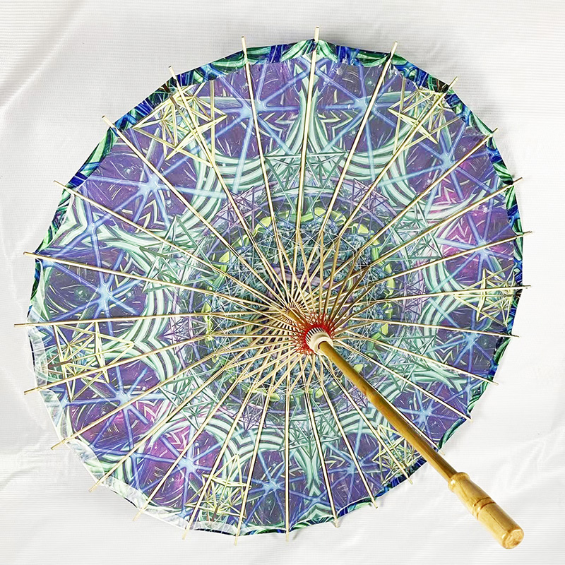 Bamboo outdoor UV protection parasol umbrella