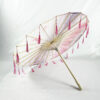 Fashionable decorative tassel silk parasol & umbrella manufacturer