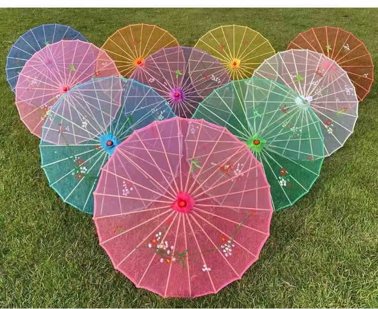 Heng Yun bamboo transparent silk dance parasol