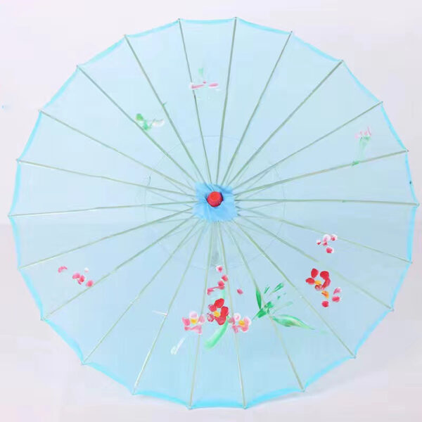 Heng Yun Bambusowy przezroczysty jedwabny parasol do tańca
