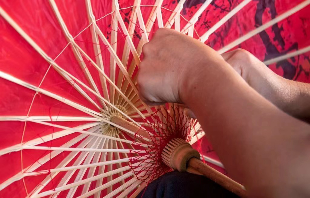How to make an oil paper umbrella step by step