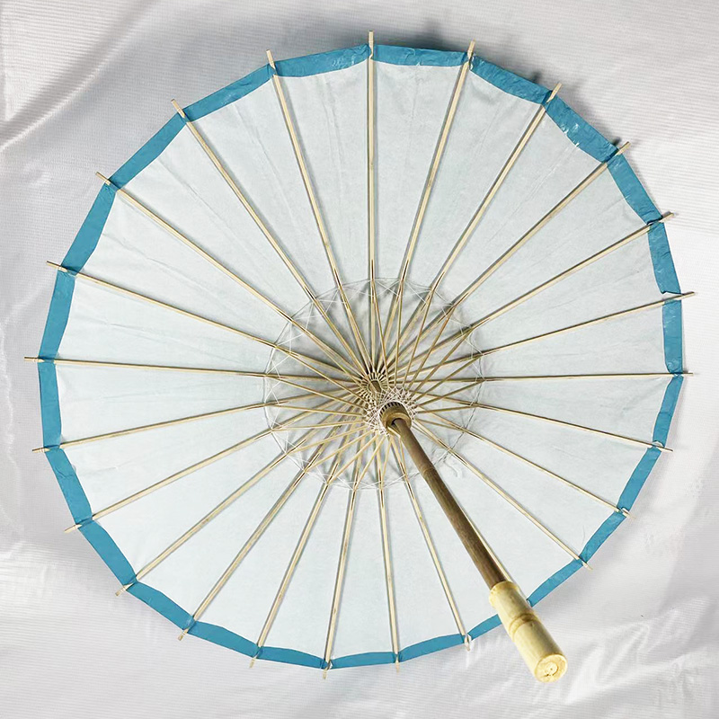 Pure color cotton paper parasol & umbrellas China supplier