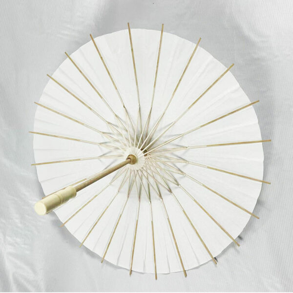 Wooden solid color toy painting paper umbrella