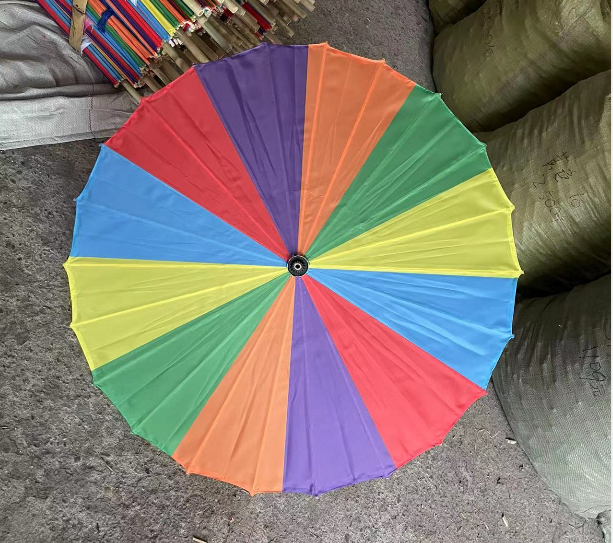 What is the use of the bamboo rainbow parasol 