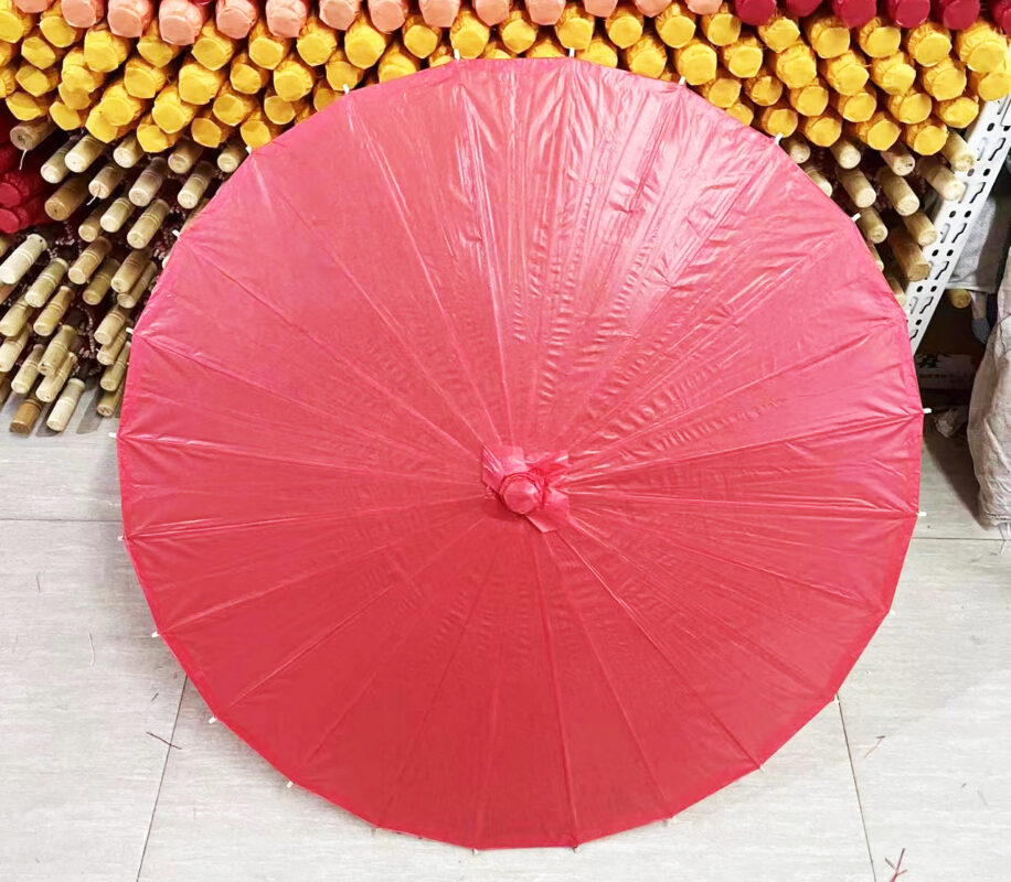 Luxury solid colour party weddings paper parasol umbrella