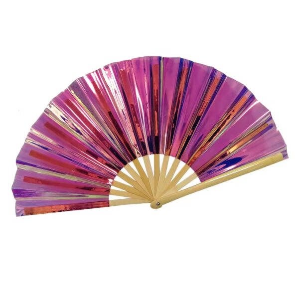 PVC Plastic Clack Kbir Idejn tal-Bambu Fan Folding
