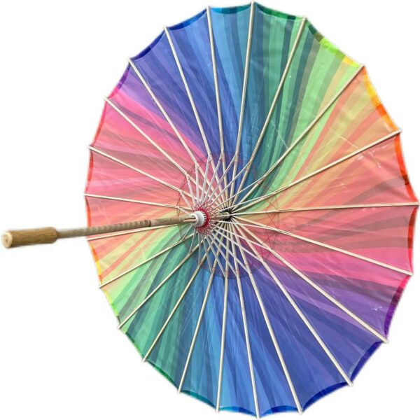 Large LGBT bamboo parasol