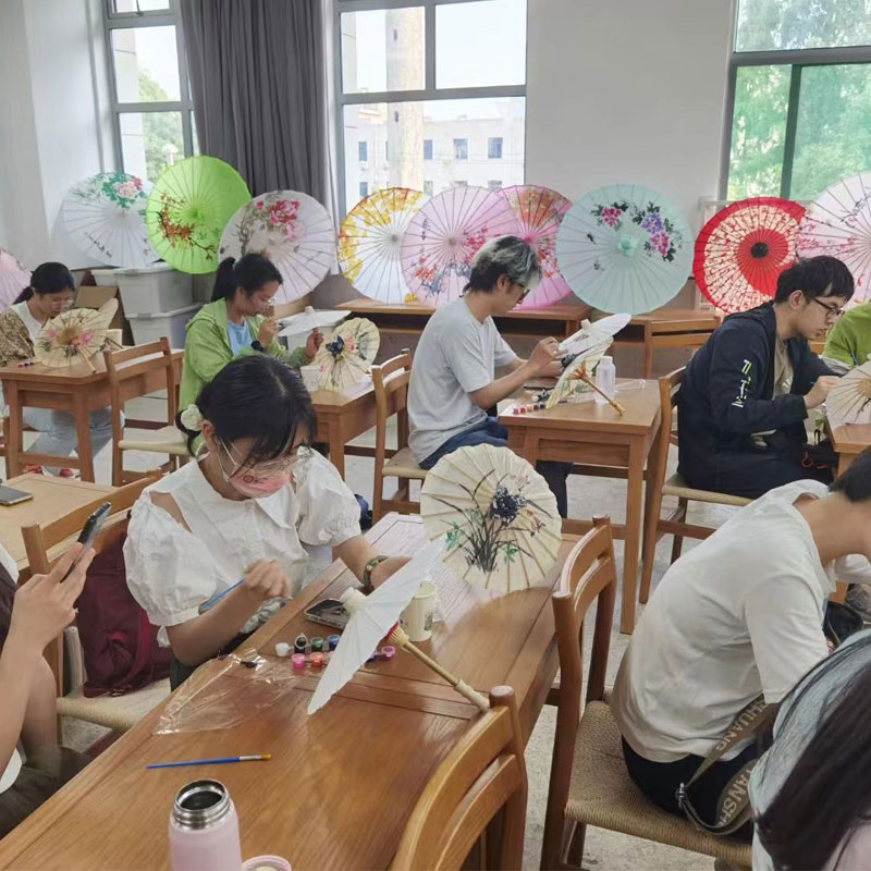 Paper Umbrella Making Art at Wuhan University